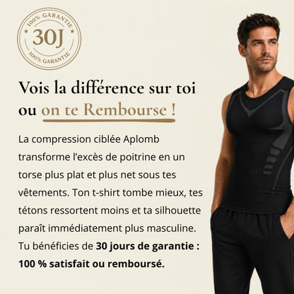 APLOMB™ | Débardeur de compression pectorale