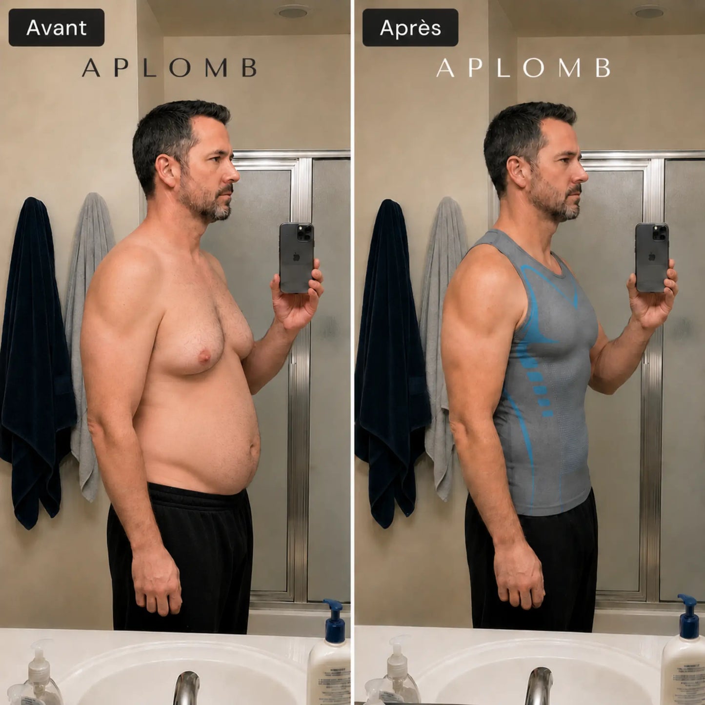 APLOMB™ | Débardeur de compression pectorale